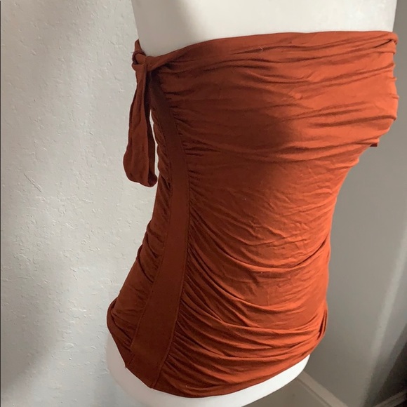 ArdenB Burnt orange Tube Top - Picture 2 of 6